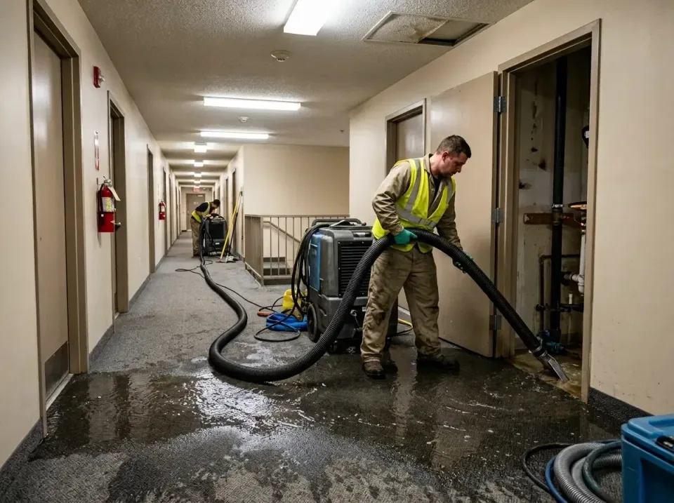 multi-unit-apartment-hallway-f-005 — frequently asked questions, Emergency Burst Pipe Water Extraction & Removal in Millvill…